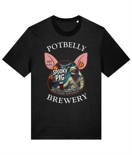 Potbelly Brewery Spooky Pig Pump Clip T-Shirt