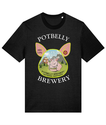 Potbelly Brewery Lager Brau Pump Clip T-Shirt