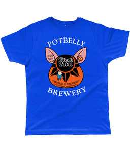 Potbelly Brewery Black Sun Pump Clip with Wording Classic Cut Men's T-Shirt