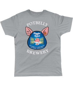 Potbelly Brewery Piggin Saint Pump Clip with Wording Classic Cut Men's T-Shirt
