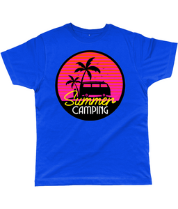 Retro Summer Camping Classic Cut Men's T-Shirt