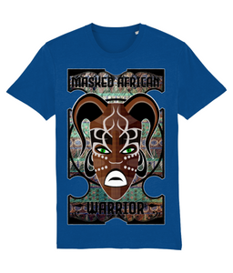 Masked African Warrior T-Shirt ( With Text )