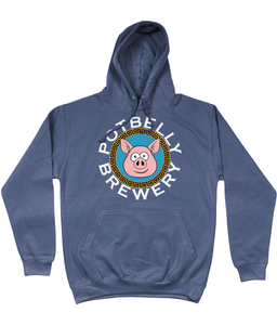 Potbelly Brewery Greek Key Border Pig Circular Text Hoodie