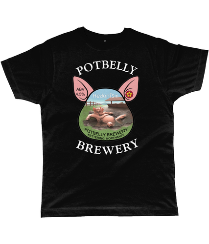 Potbelly Brewery Hedonism Pump Clip with Wording Classic Cut Men's T-Shirt