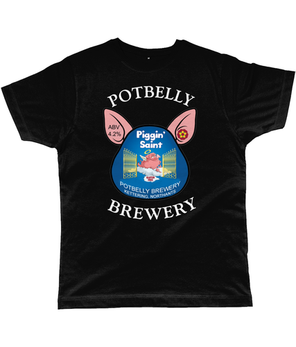 Potbelly Brewery Piggin Saint Pump Clip with Wording Classic Cut Men's T-Shirt