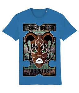 Masked African Warrior T-Shirt ( With Text )