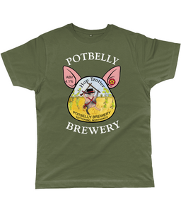Potbelly Brewery Hop Trotter Pump Clip with Wording Classic Cut Men's T-Shirt