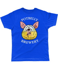 Load image into Gallery viewer, Potbelly Brewery Hop Trotter Pump Clip with Wording Classic Cut Men&#39;s T-Shirt