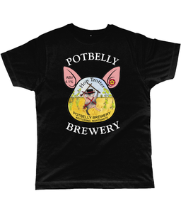 Potbelly Brewery Hop Trotter Pump Clip with Wording Classic Cut Men's T-Shirt