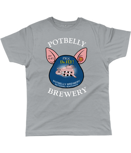 Potbelly Brewery Pigs Do Fly Pump Clip with Wording Classic Cut Men's T-Shirt
