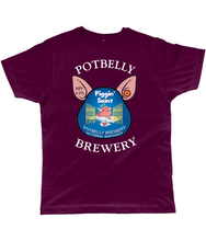 Load image into Gallery viewer, Potbelly Brewery Piggin Saint Pump Clip with Wording Classic Cut Men&#39;s T-Shirt
