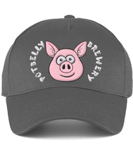 Load image into Gallery viewer, Embroidered Potbelly Brewery Cap with circular text around the Logo