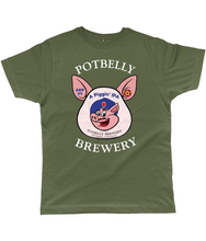 Load image into Gallery viewer, Potbelly Brewery A Piggin IPA Pump Clip Classic Cut Men&#39;s T-Shirt
