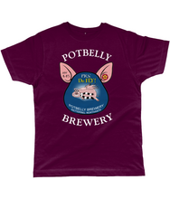 Load image into Gallery viewer, Potbelly Brewery Pigs Do Fly Pump Clip with Wording Classic Cut Men&#39;s T-Shirt