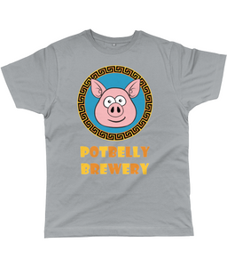 Potbelly Brewery Greek Key Border Pig Classic Cut Men's T-Shirt