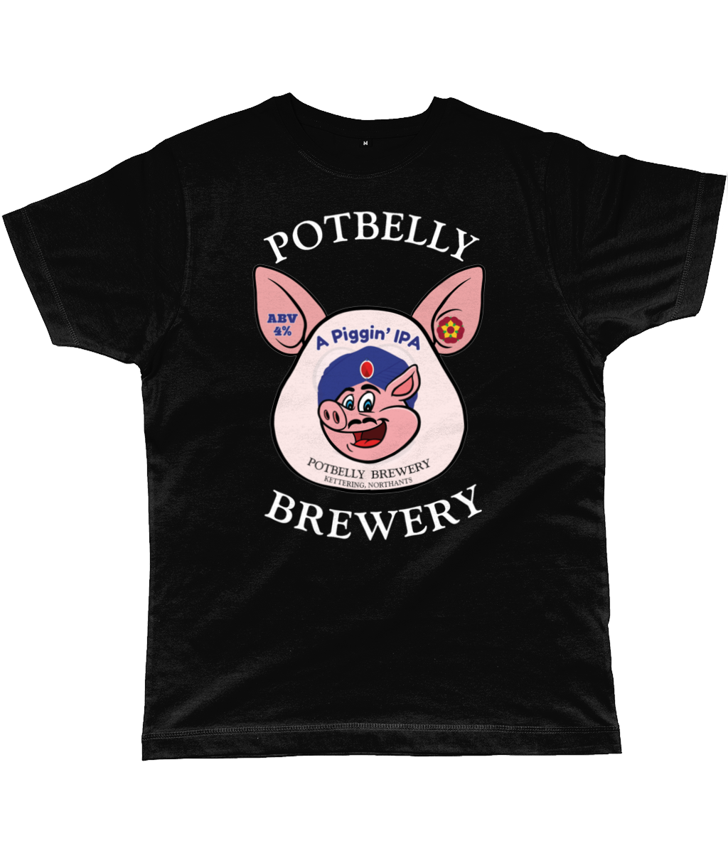 Potbelly Brewery A Piggin IPA Pump Clip Classic Cut Men's T-Shirt