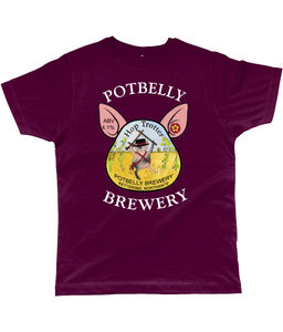 Potbelly Brewery Hop Trotter Pump Clip with Wording Classic Cut Men's T-Shirt