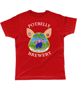 Men's T-Shirt Potbelly Brewery Piggy in the Meadow Classic Cut T-Shirt