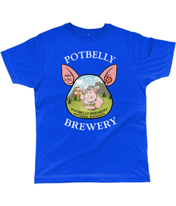 Potbelly Brewery Lager Brau Pump Clip with Wording Classic Cut Men's T-Shirt