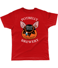 Load image into Gallery viewer, Potbelly Brewery Black Sun Pump Clip with Wording Classic Cut Men&#39;s T-Shirt